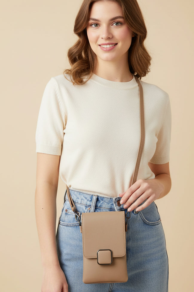 Women’s Premium Sling Crossbody Bag with 2 Pockets & 2 Compartments