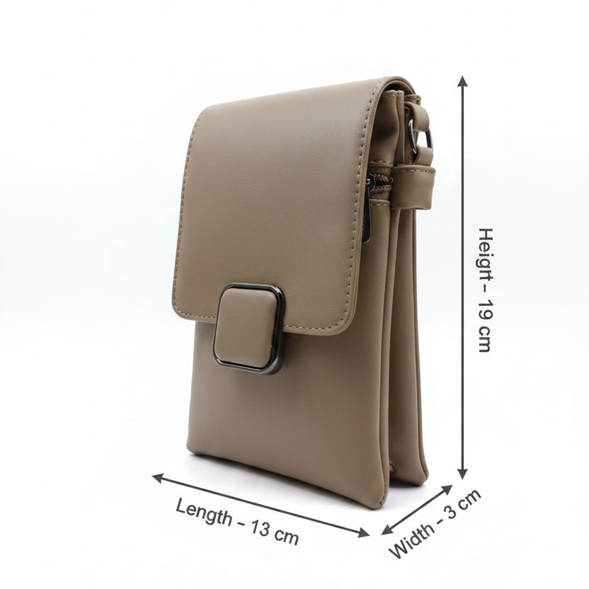 Women’s Premium Sling Crossbody Bag with 2 Pockets & 2 Compartments