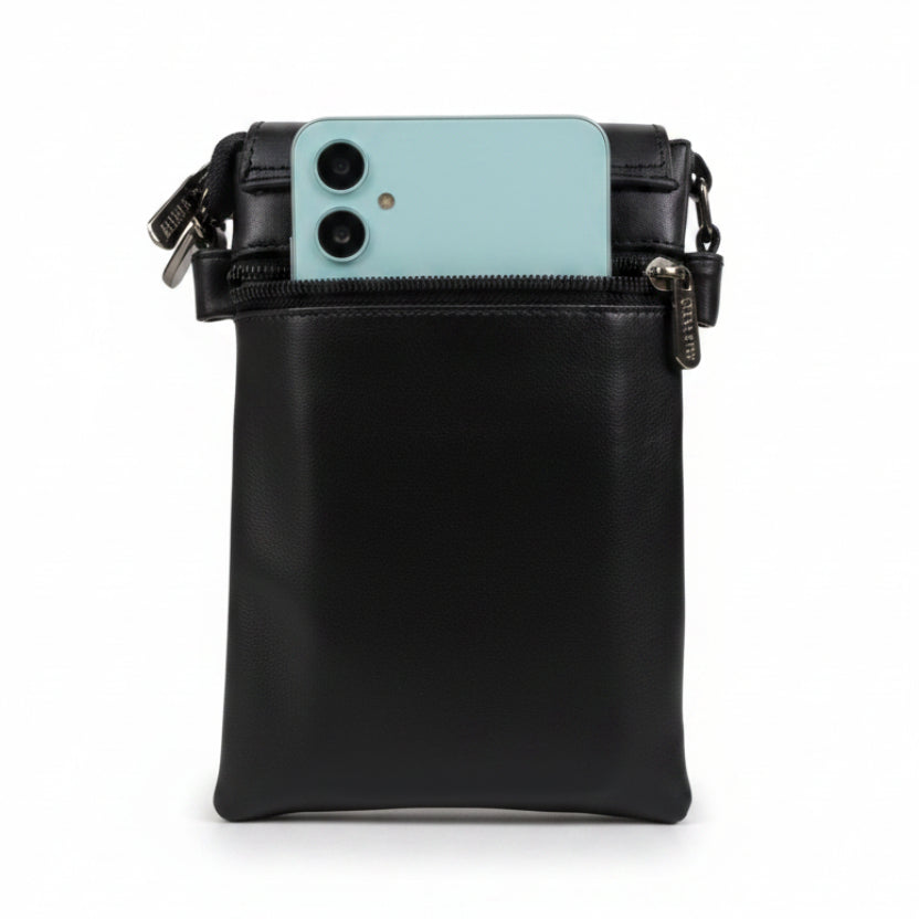 Women’s Premium Sling Crossbody Bag with 2 Pockets & 2 Compartments