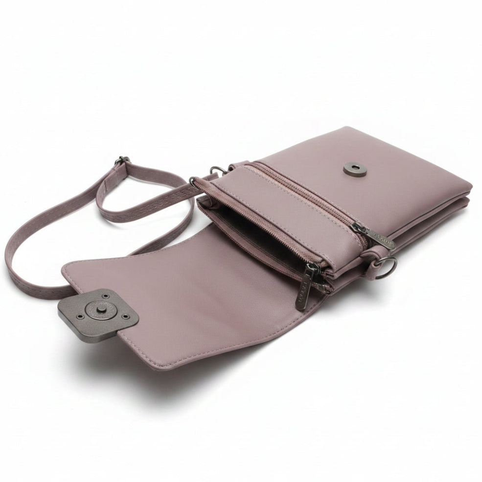 Women’s Premium Sling Crossbody Bag with 2 Pockets & 2 Compartments
