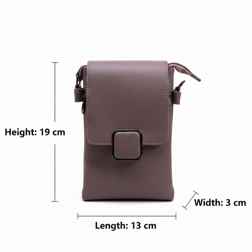 Women’s Premium Sling Crossbody Bag with 2 Pockets & 2 Compartments