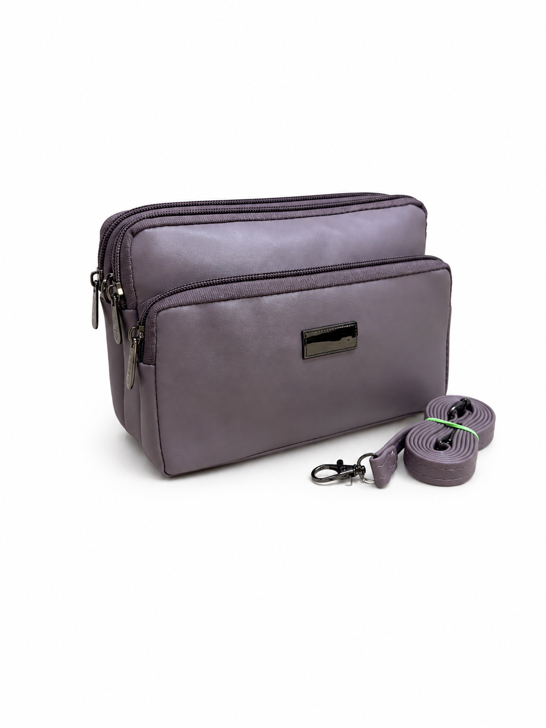 Women's Premium Crossbody Sling Bag | Triple Zip | Spacious Everyday Shoulder Bag