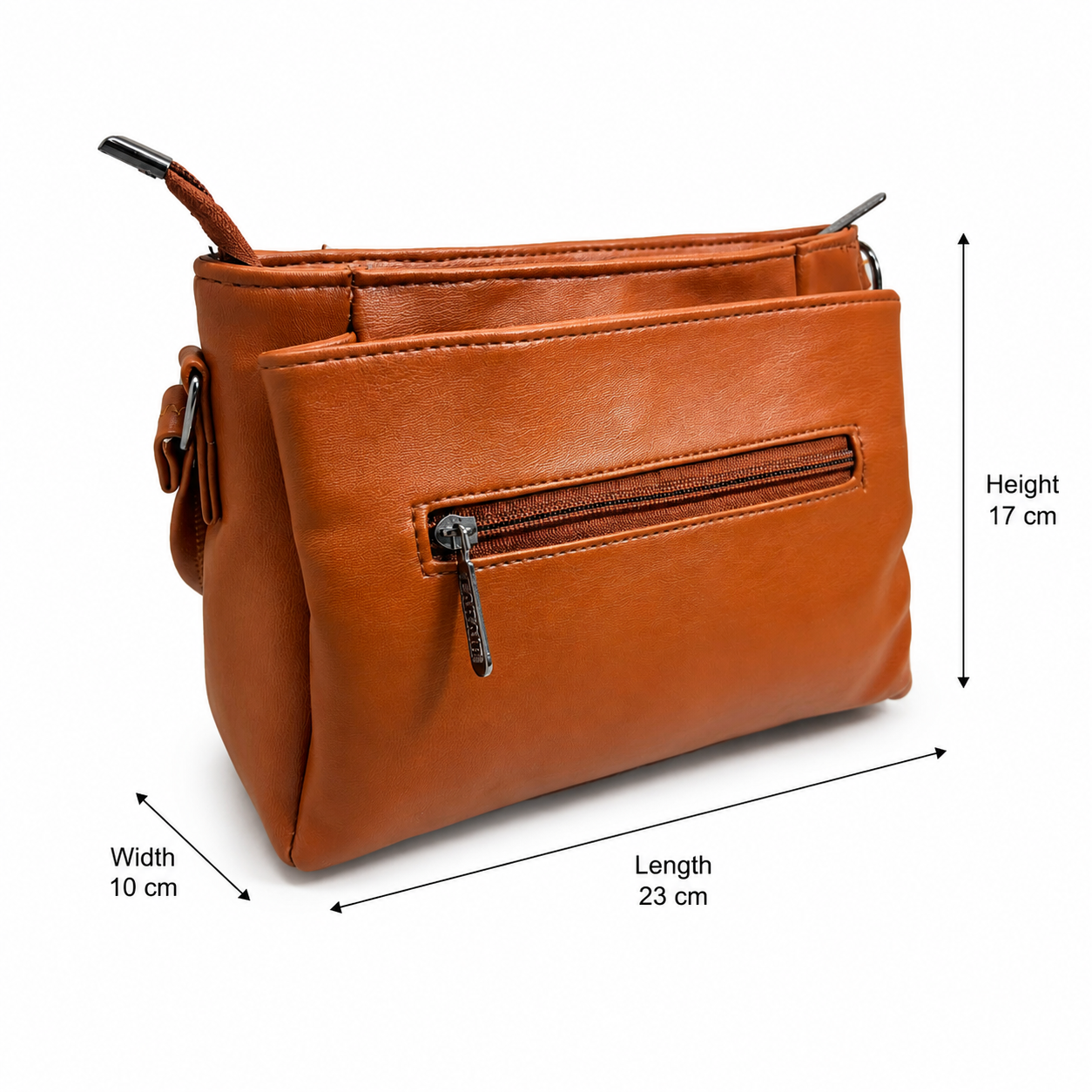 Women’s Premium PU Leather Crossbody Sling Bag | Stylish Shoulder Bag with Front Pocket