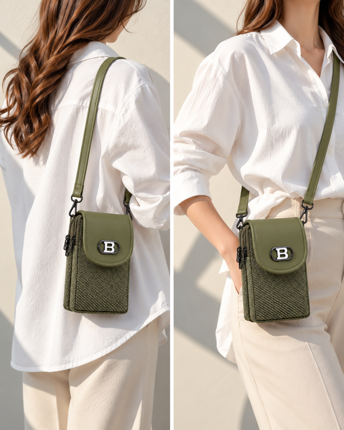 Women’s Mobile Slim Sling Bag for Smartphone | Compact Crossbody Bag with Adjustable Strap | Stylish Mini Mobile Phone Bag for Travel, Shopping & Daily Use