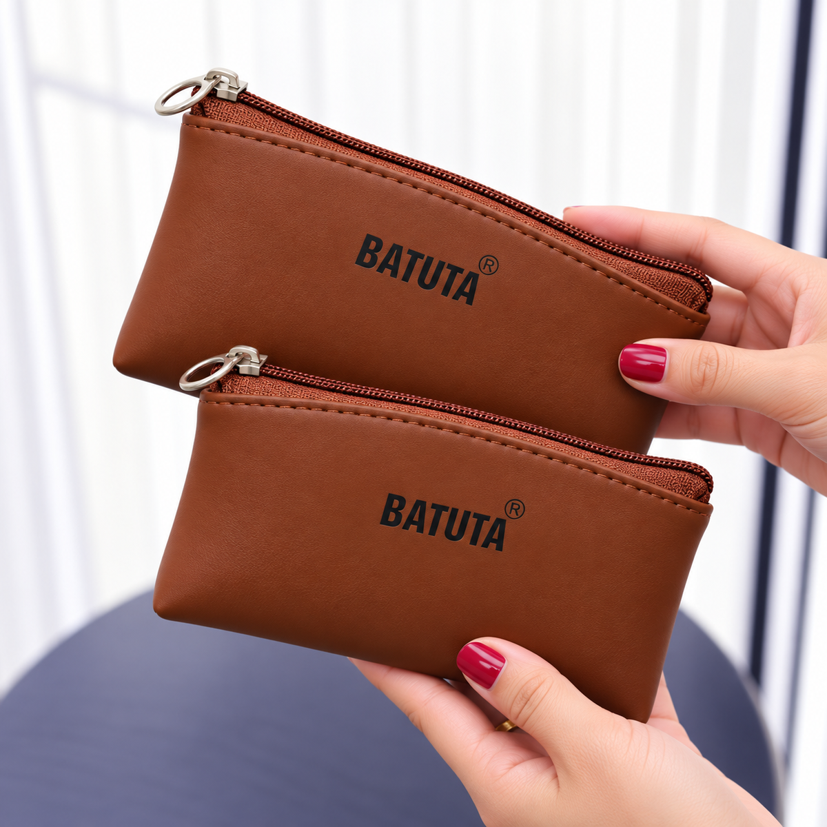 BATUTA Women Wallet Set of 2 | Small & Large Ladies Wallet | Zipper Wallet for Women | Multipurpose Wallet for Cash, Cards & Essentials