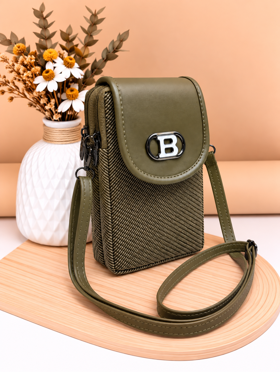 Women’s Mobile Slim Sling Bag for Smartphone | Compact Crossbody Bag with Adjustable Strap | Stylish Mini Mobile Phone Bag for Travel, Shopping & Daily Use