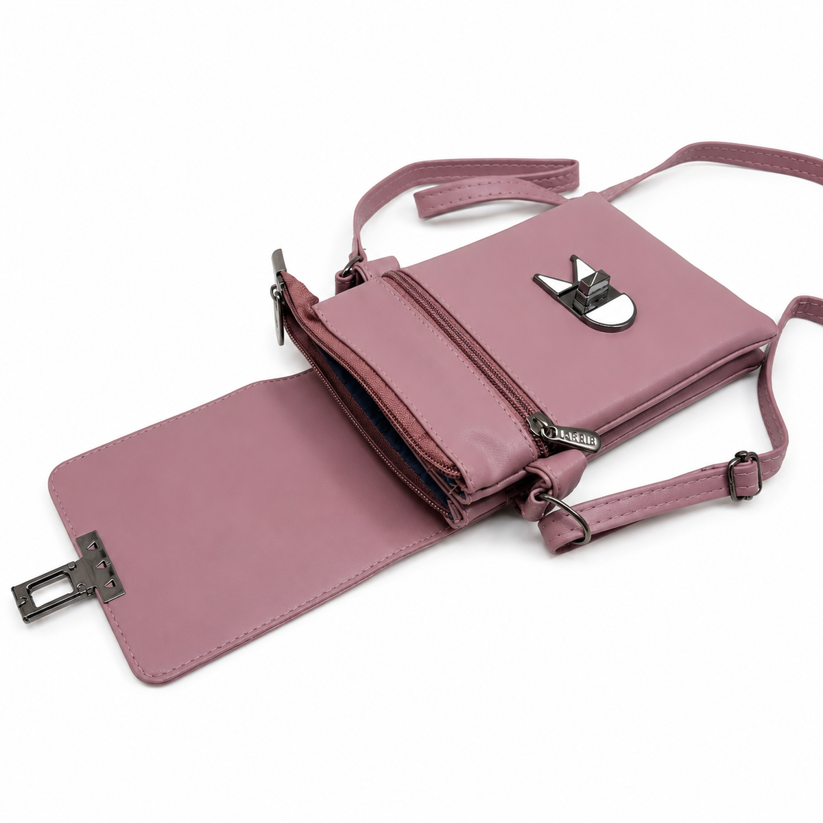 Women’s Stylish Sling Bag | Premium Faux Leather Crossbody Bag for Women | Compact Shoulder Bag with Adjustable Strap, Front Flap & Secure Closure