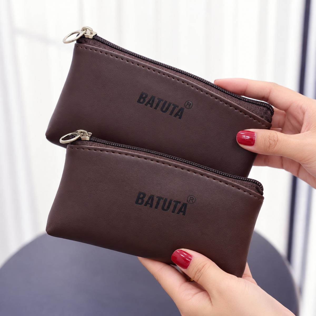 BATUTA Women Wallet Set of 2 | Small & Large Ladies Wallet | Zipper Wallet for Women | Multipurpose Wallet for Cash, Cards & Essentials