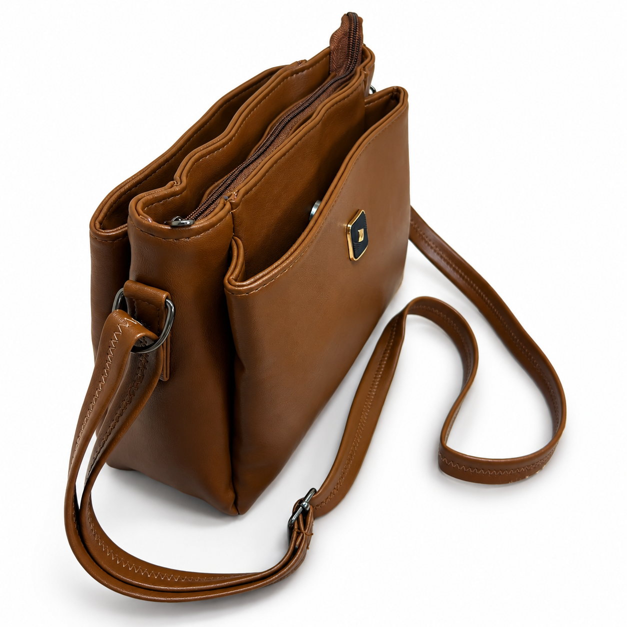 Women’s Premium PU Leather Crossbody Sling Bag | Stylish Shoulder Bag with Front Pocket