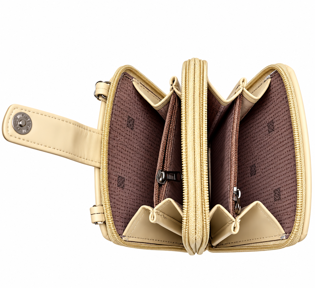 Women’s Sling Bag with Adjustable Strap | Stylish 2-Zip Crossbody Bag for Daily Use | Compact Shoulder Bag with Multiple Compartments
