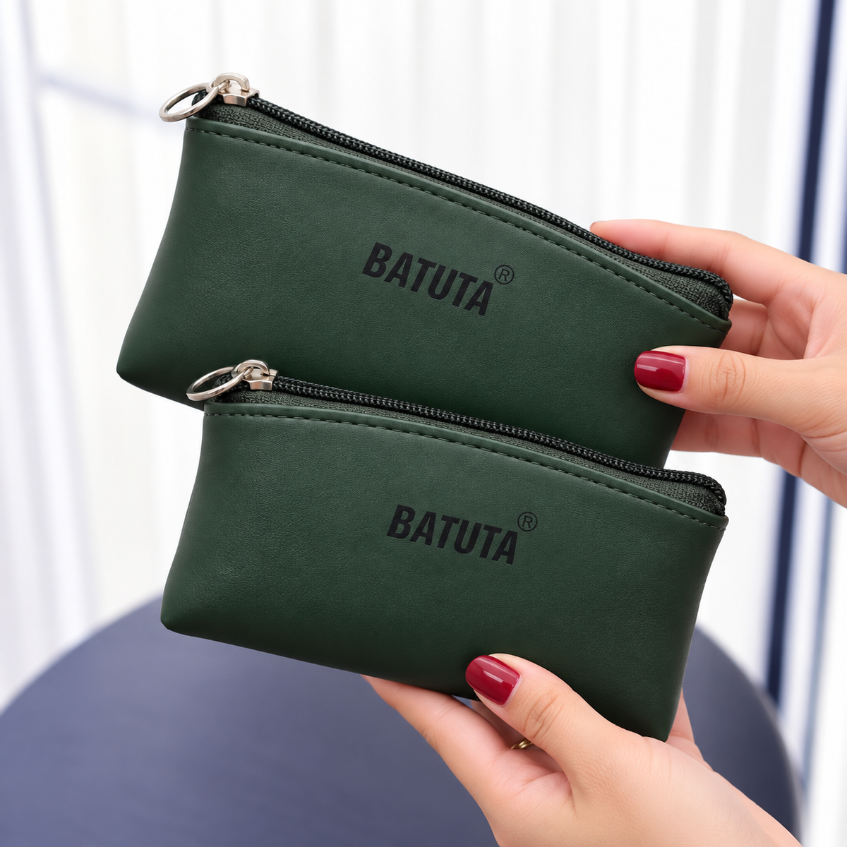 BATUTA Women Wallet Set of 2 | Small & Large Ladies Wallet | Zipper Wallet for Women | Multipurpose Wallet for Cash, Cards & Essentials