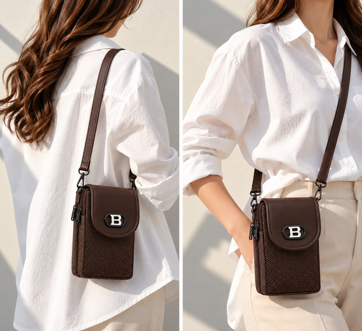 Women’s Mobile Slim Sling Bag for Smartphone | Compact Crossbody Bag with Adjustable Strap | Stylish Mini Mobile Phone Bag for Travel, Shopping & Daily Use
