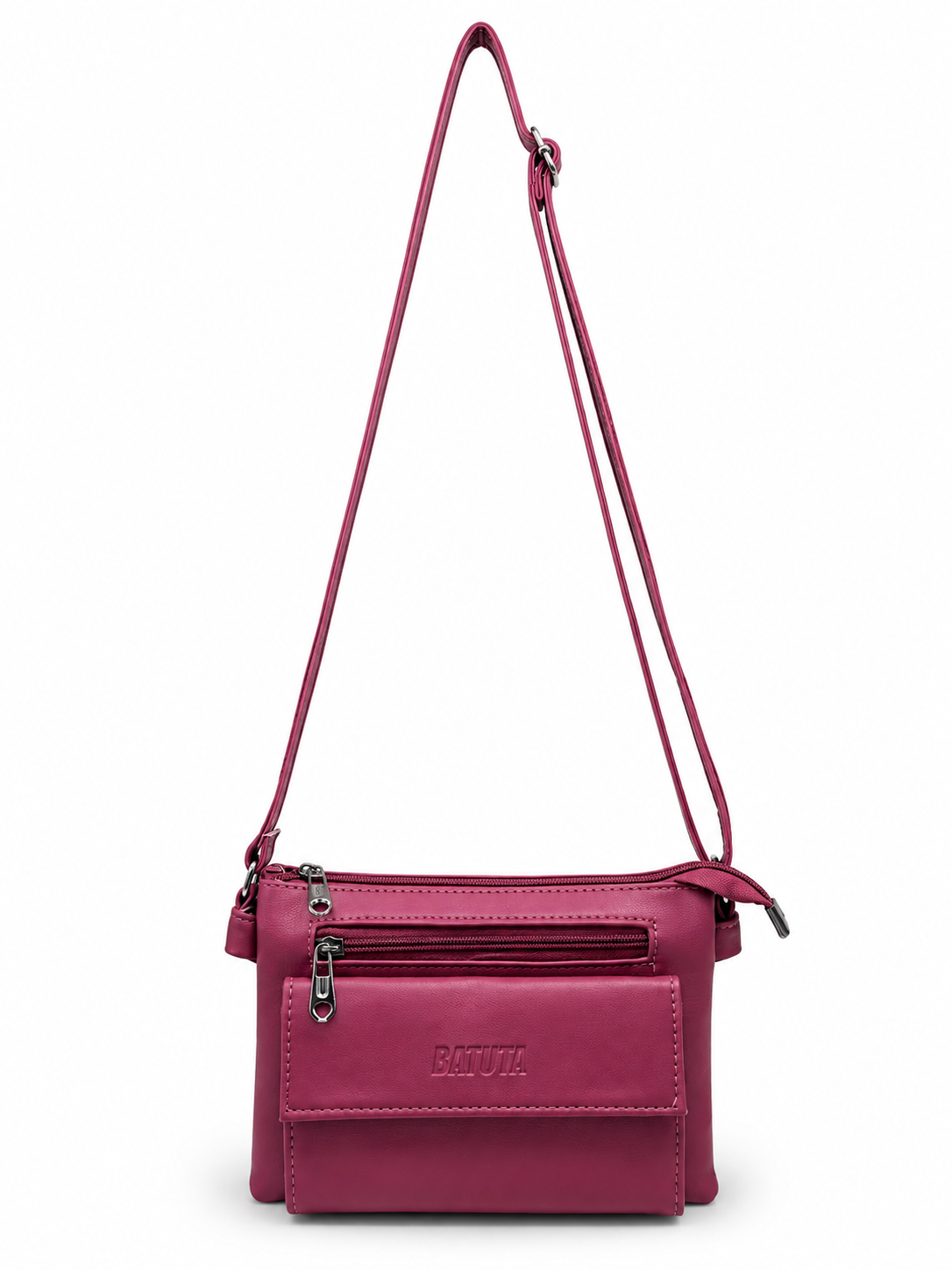 Women Stylish 3 Zip Sling Bag | Premium PU Leather Crossbody Bag | Multi Compartment Shoulder Bag for Women