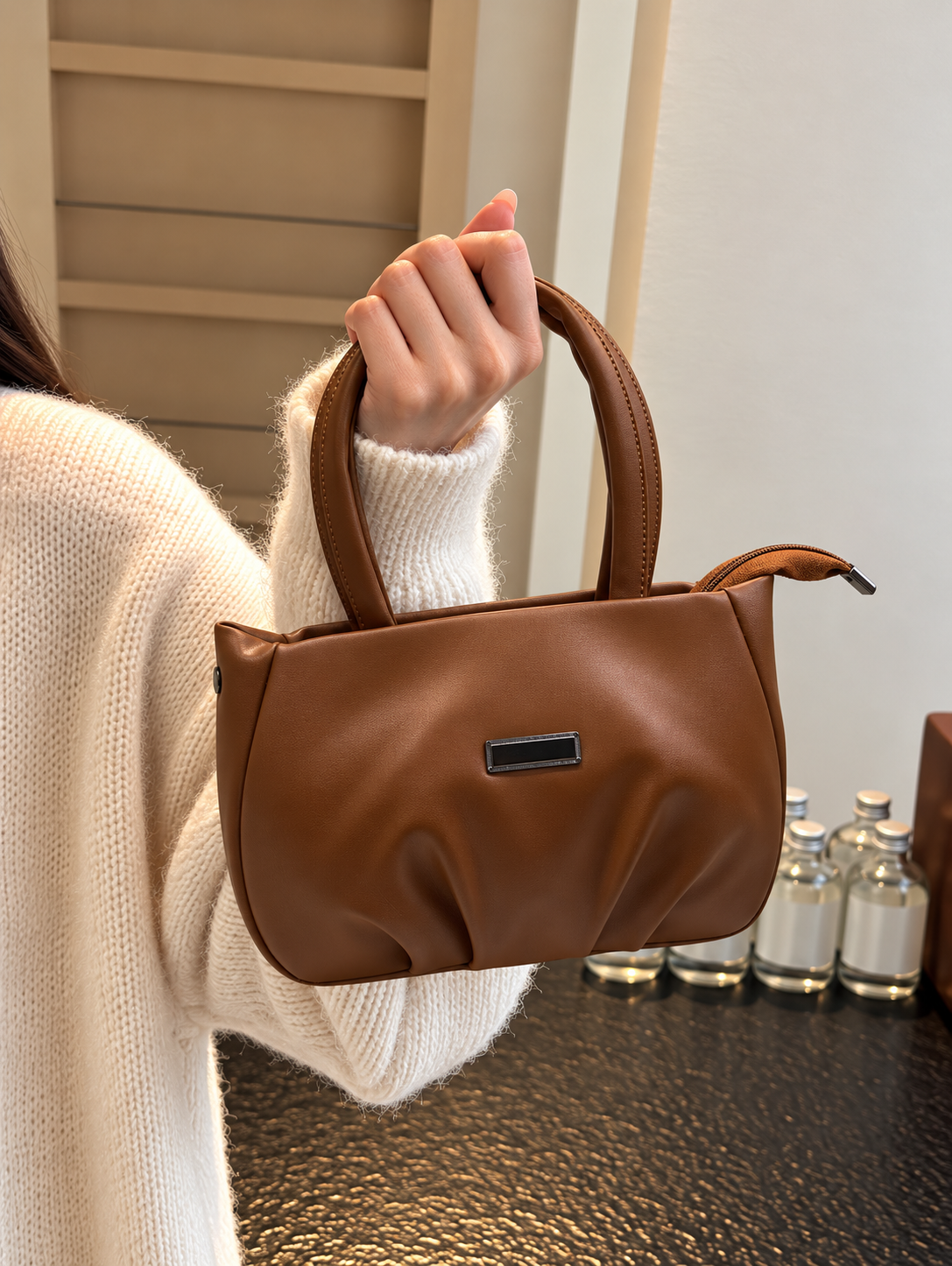 Women’s Stylish Handbag | Premium PU Leather Tote Bag | Spacious Shoulder & Hand Bag