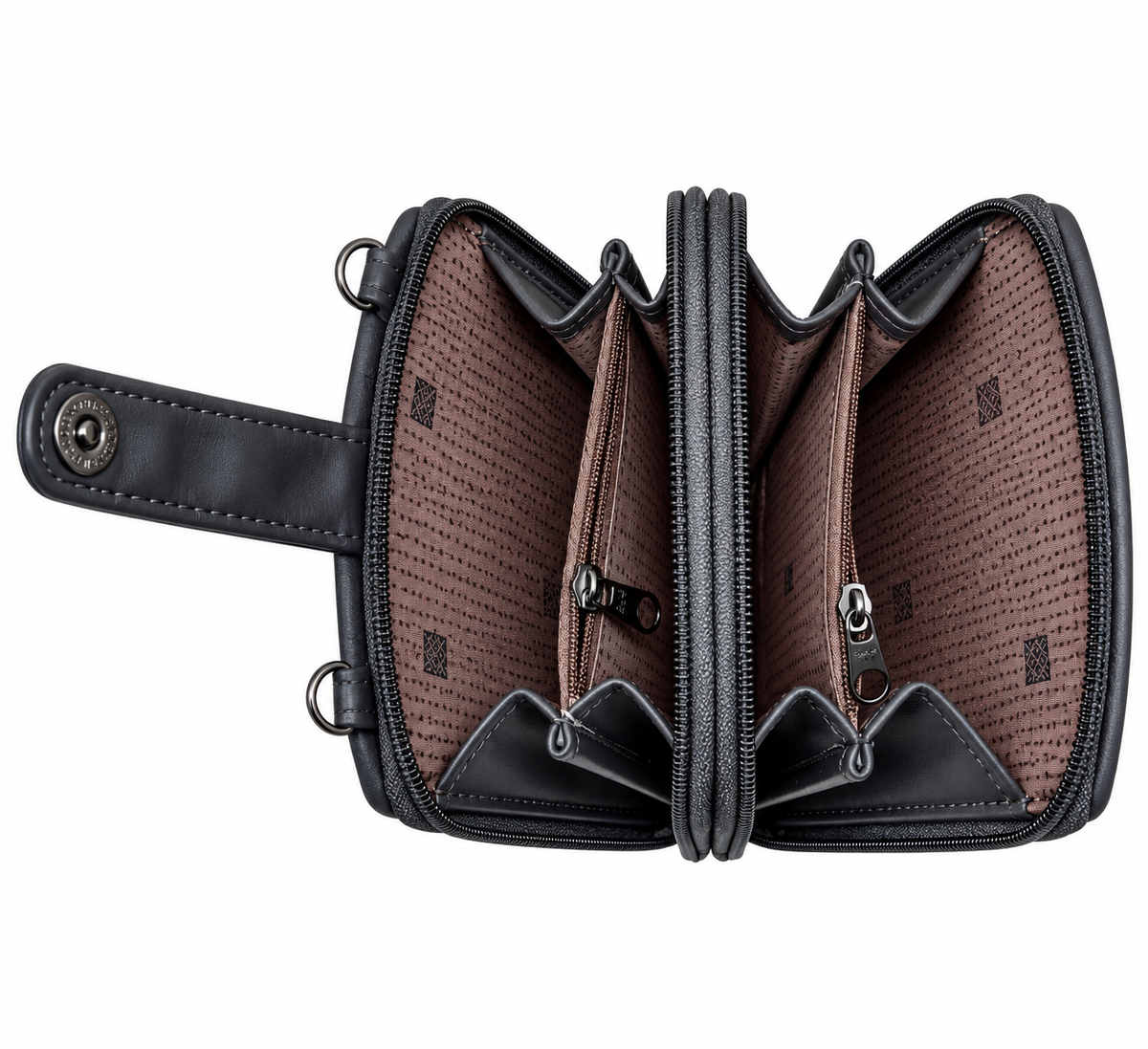 Women’s Sling Bag with Adjustable Strap | Stylish 2-Zip Crossbody Bag for Daily Use | Compact Shoulder Bag with Multiple Compartments