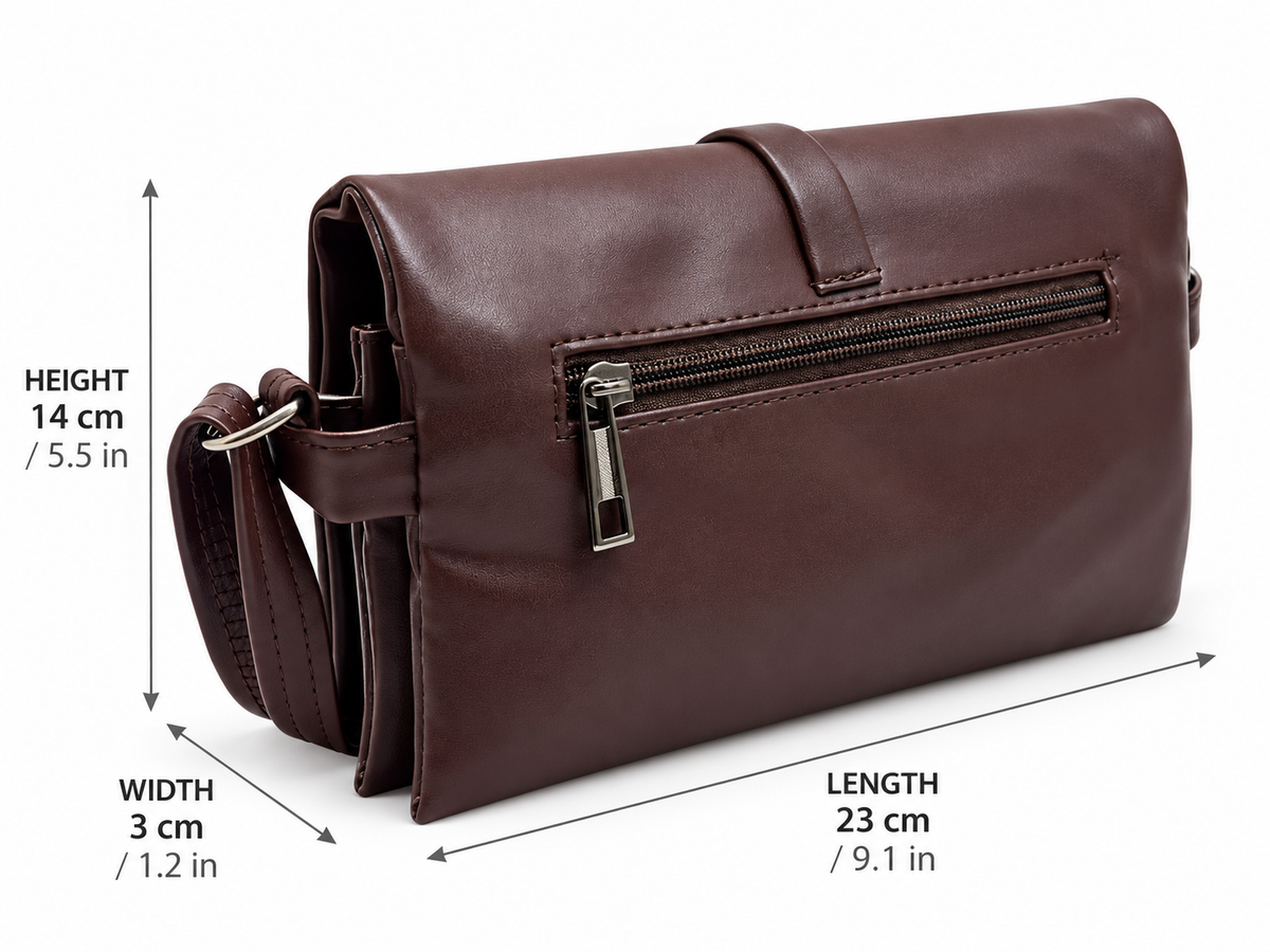 BATUTA Women's Sling Bag for Girls, Stylish Crossbody Shoulder Bag with Flap Closure, Adjustable Strap & Elegant Design