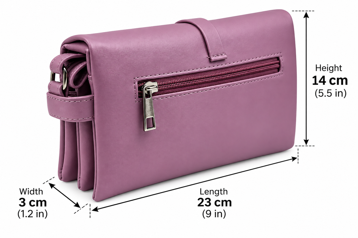 BATUTA Women's Sling Bag for Girls, Stylish Crossbody Shoulder Bag with Flap Closure, Adjustable Strap & Elegant Design