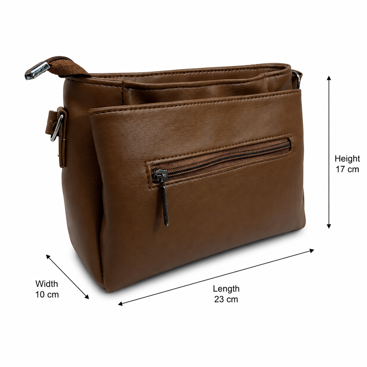 Women’s Premium PU Leather Crossbody Sling Bag | Stylish Shoulder Bag with Front Pocket