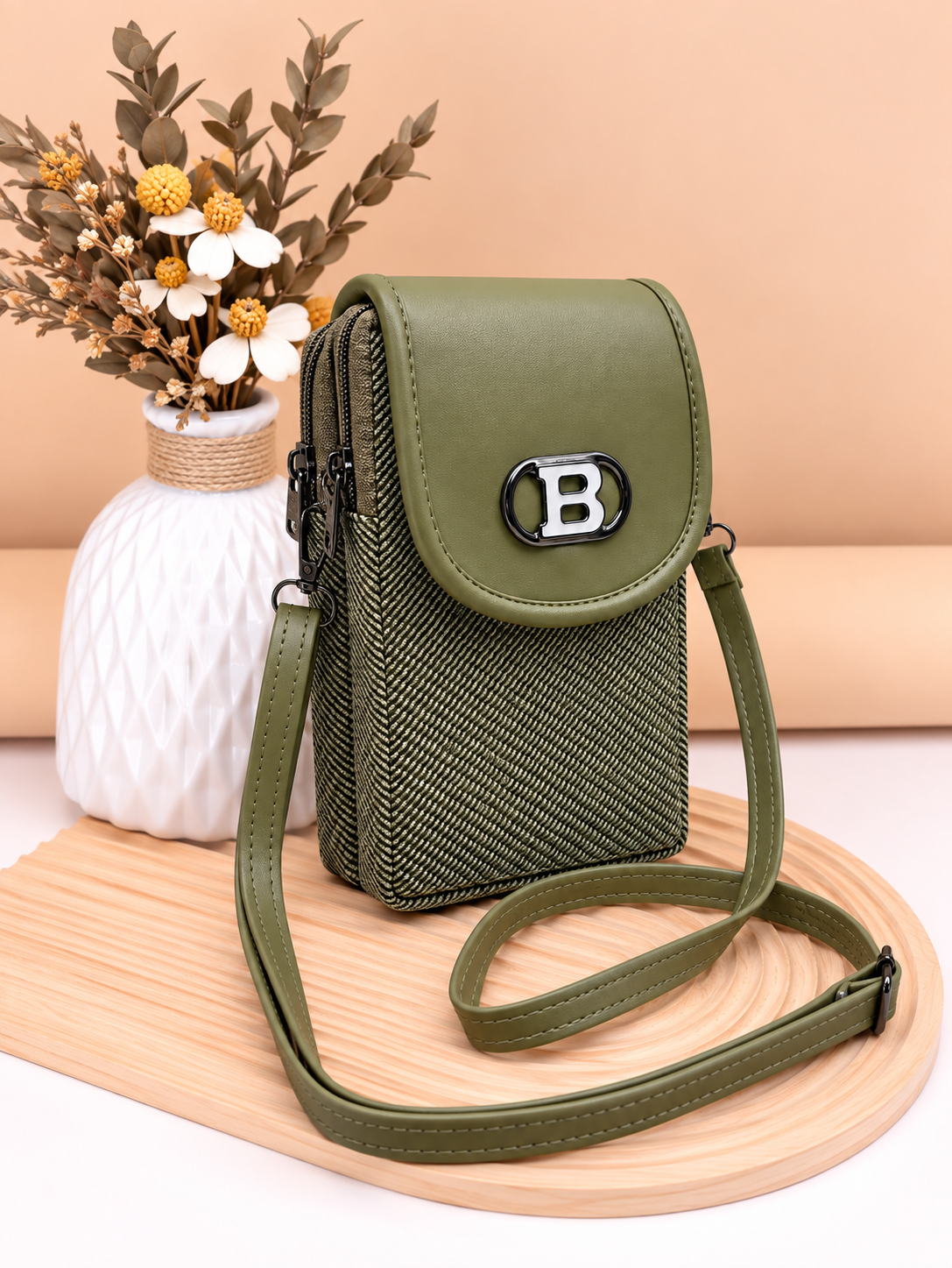 Women’s Mobile Slim Sling Bag for Smartphone | Compact Crossbody Bag with Adjustable Strap | Stylish Mini Mobile Phone Bag for Travel, Shopping & Daily Use