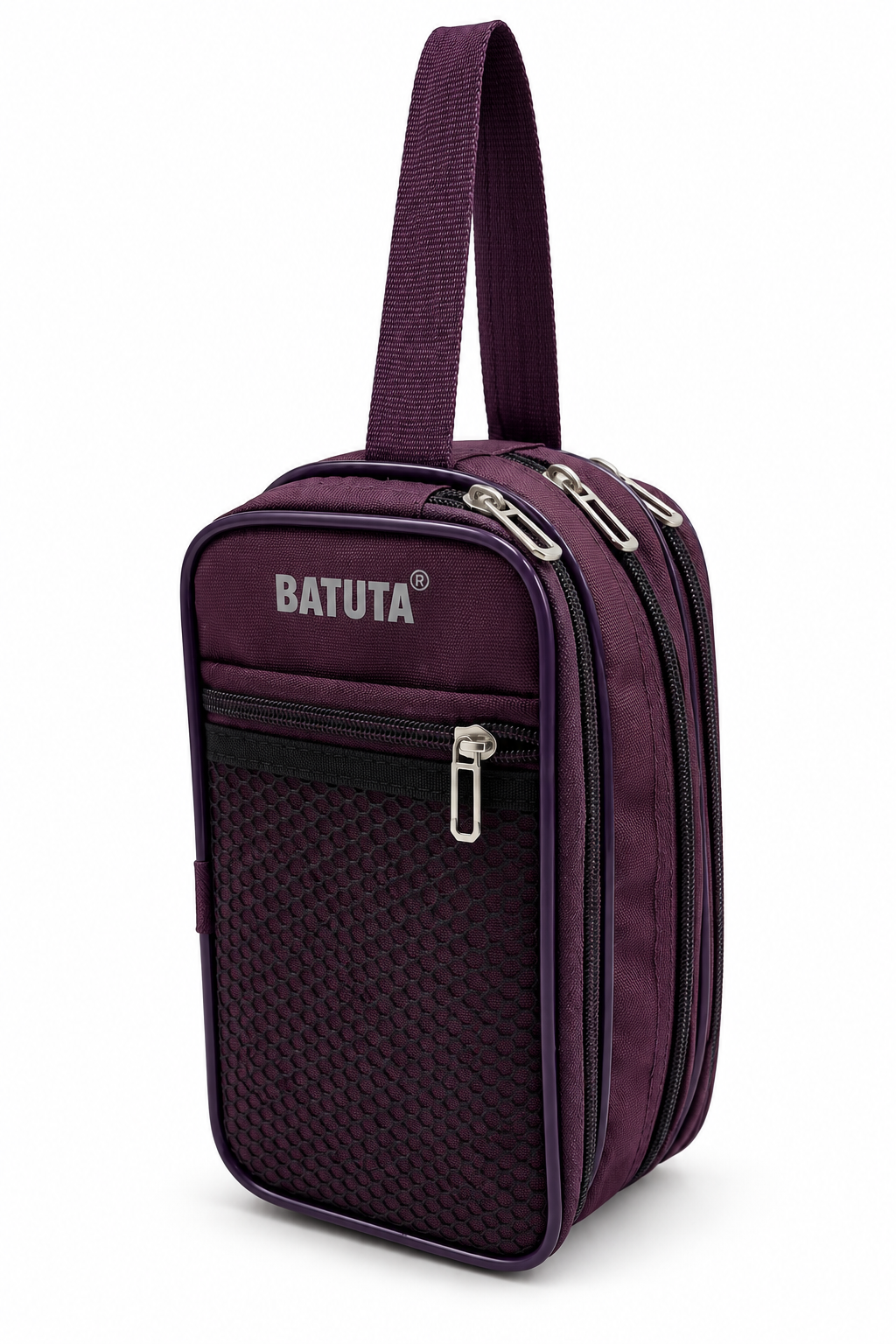 BATUTA Men’s Shaving Kit Bag, Multi Compartment Travel Grooming Organizer Pouch