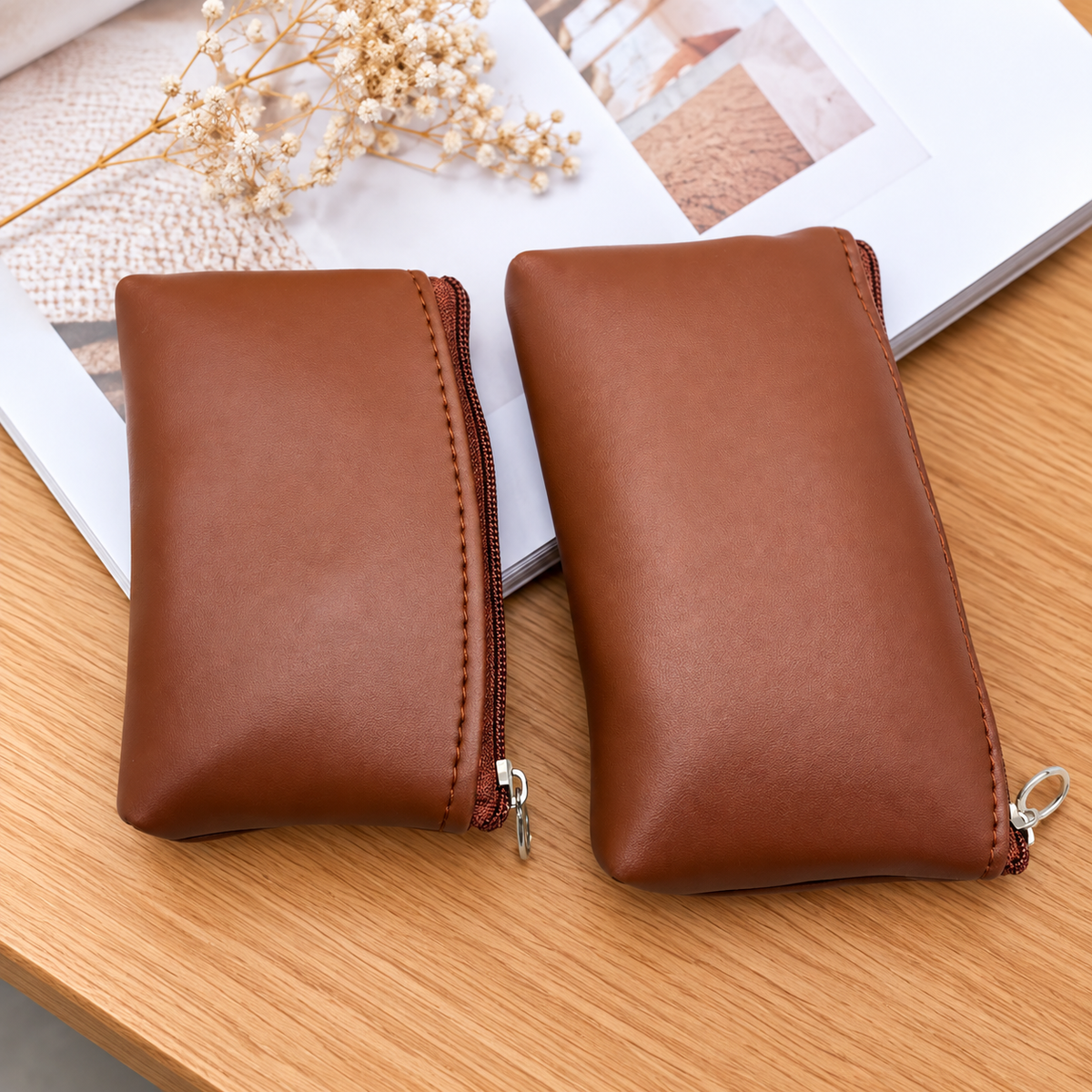 BATUTA Women Wallet Set of 2 | Small & Large Ladies Wallet | Zipper Wallet for Women | Multipurpose Wallet for Cash, Cards & Essentials