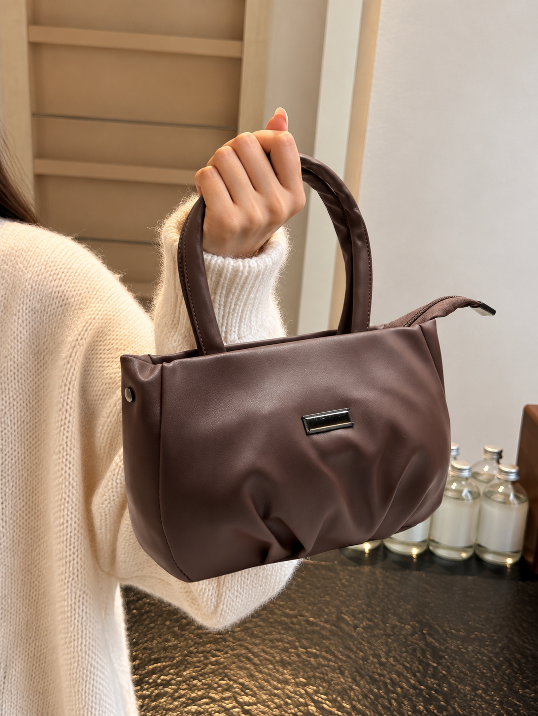 Women’s Stylish Handbag | Premium PU Leather Tote Bag | Spacious Shoulder & Hand Bag