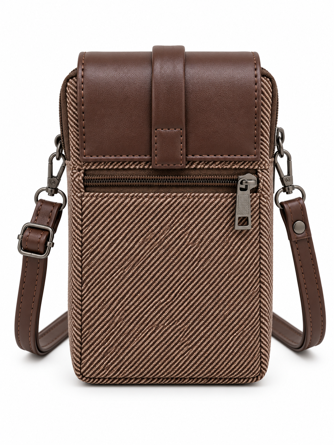 BATUTA HUB Women’s Mobile Sling Bag Crossbody Bag | Compact Double Zipper Shoulder Bag for Phone, Cards & Essentials | Stylish Everyday Mini Sling Purse