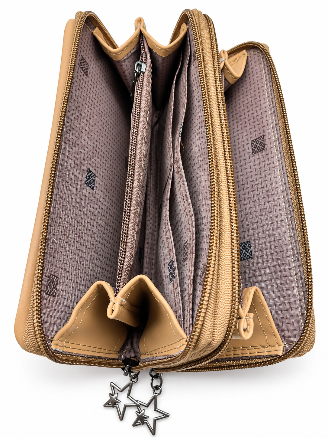 BATUTA Women’s Hand Kit Wristlet Pouch | Dual Zipper Multi-Compartment Handbag | Stylish Compact Organizer for Everyday Essentials