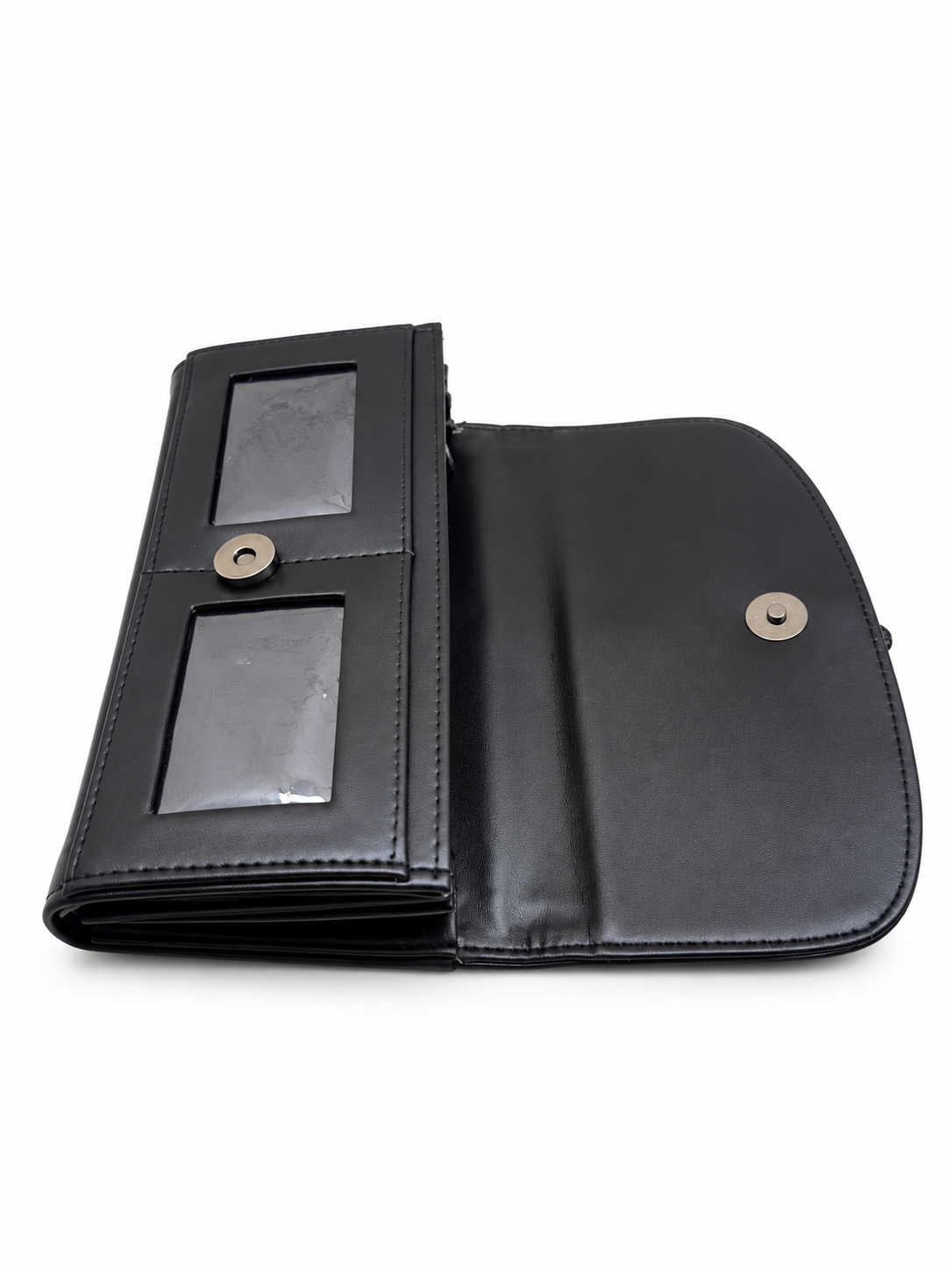 Women’s Stylish Clutch Wallet with Flap Closure | Elegant PU Leather Long Wallet for Women | Multiple Compartments & Card Holder |