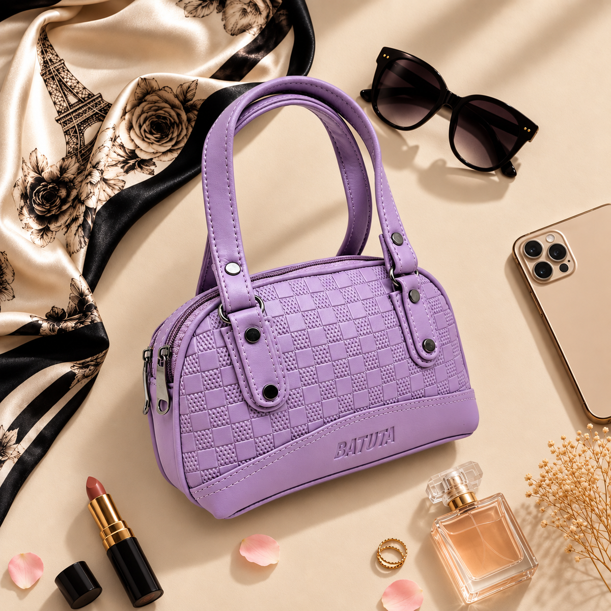 Small Handheld bag for Women, PU Leather, Stylish and Lightweight