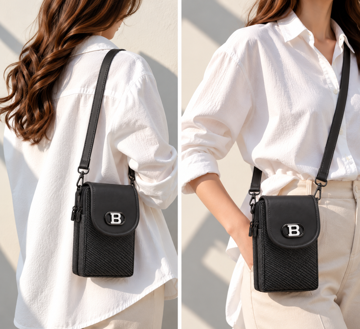 Women’s Mobile Slim Sling Bag for Smartphone | Compact Crossbody Bag with Adjustable Strap | Stylish Mini Mobile Phone Bag for Travel, Shopping & Daily Use