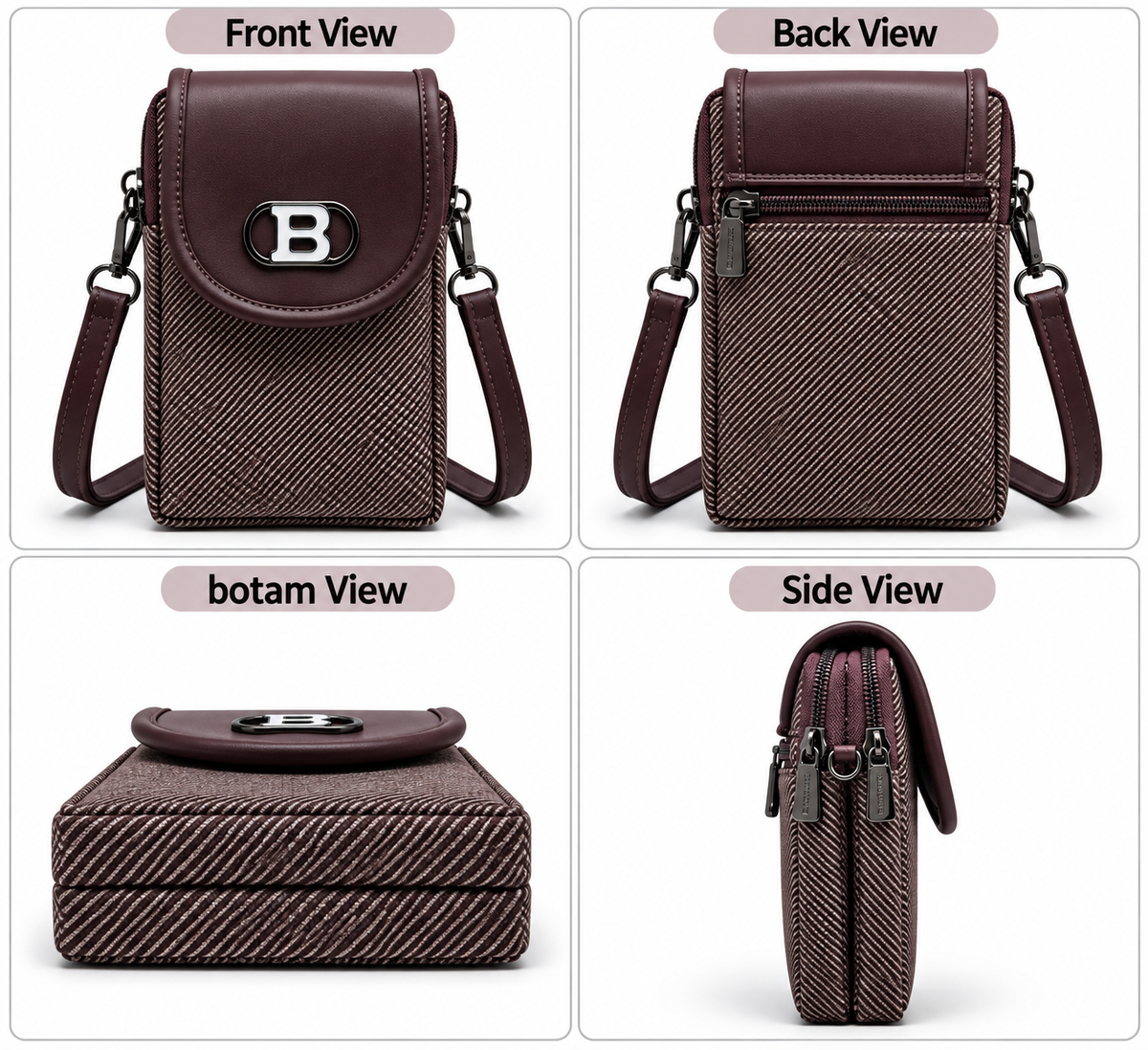Women’s Mobile Slim Sling Bag for Smartphone | Compact Crossbody Bag with Adjustable Strap | Stylish Mini Mobile Phone Bag for Travel, Shopping & Daily Use
