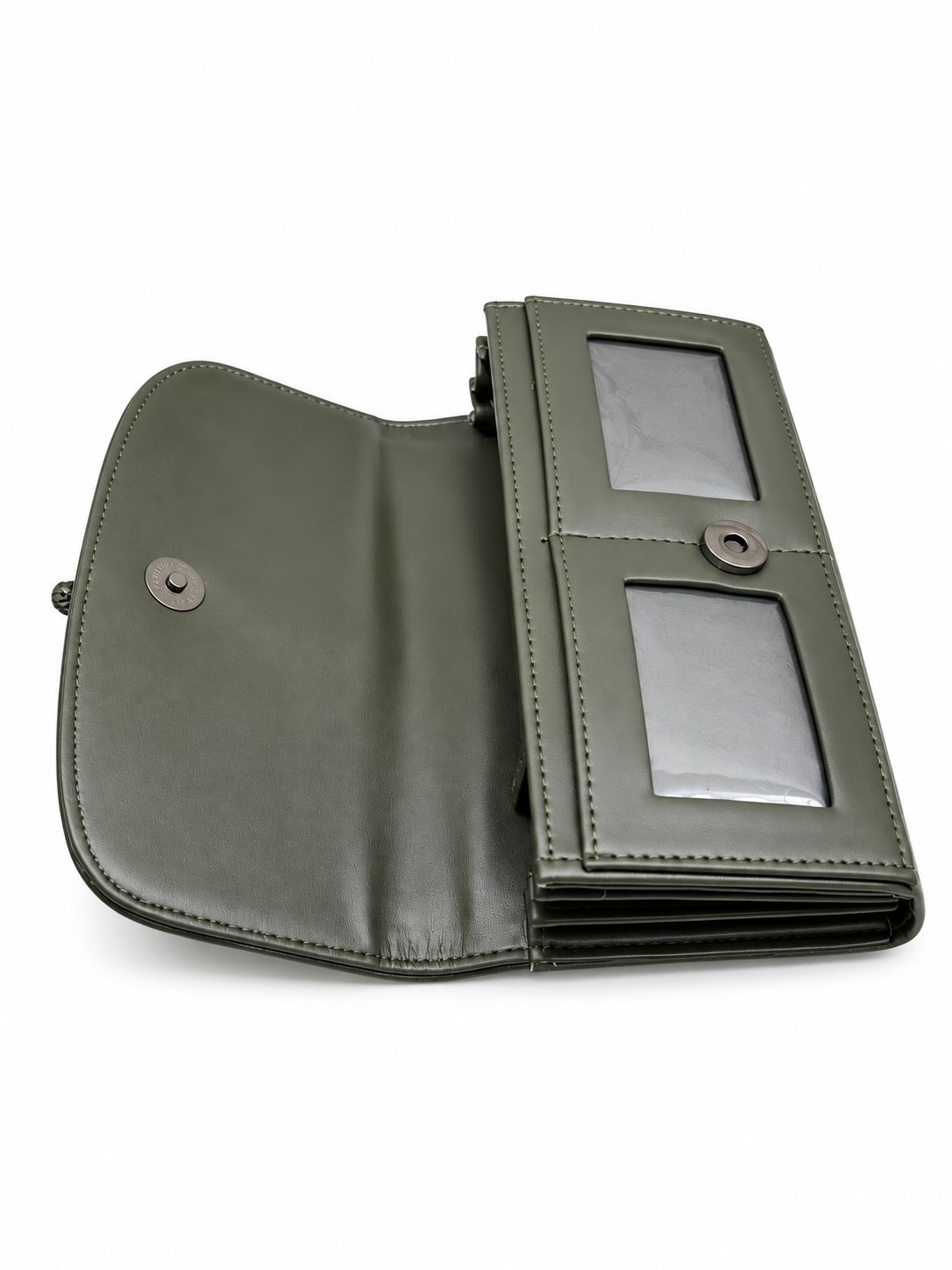 Women’s Stylish Clutch Wallet with Flap Closure | Elegant PU Leather Long Wallet for Women | Multiple Compartments & Card Holder |