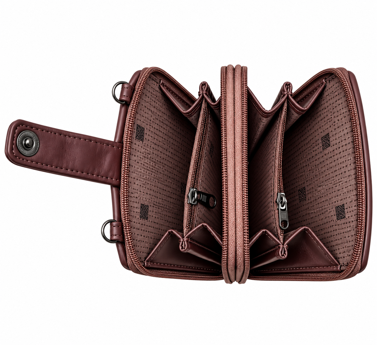 Women’s Sling Bag with Adjustable Strap | Stylish 2-Zip Crossbody Bag for Daily Use | Compact Shoulder Bag with Multiple Compartments