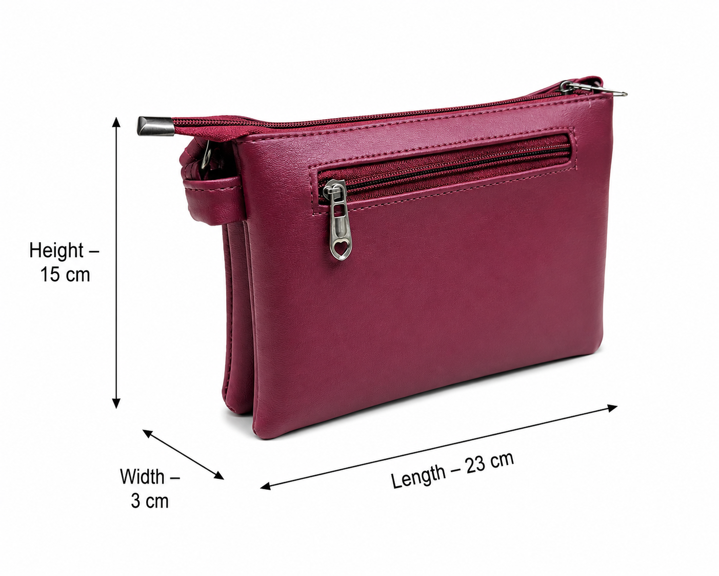Women Stylish 3 Zip Sling Bag | Premium PU Leather Crossbody Bag | Multi Compartment Shoulder Bag for Women