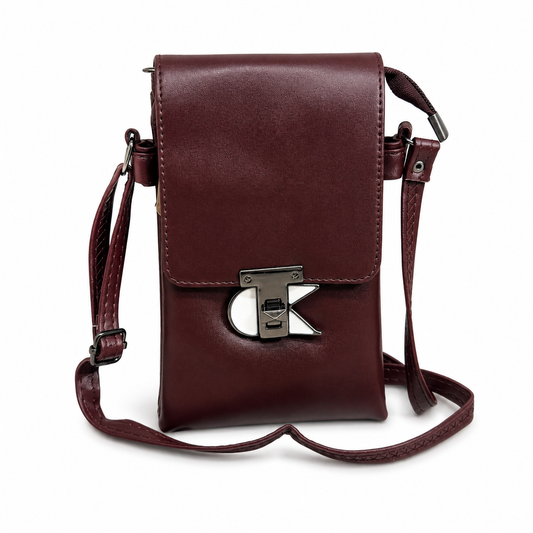 Women’s Stylish Sling Bag | Premium Faux Leather Crossbody Bag for Women | Compact Shoulder Bag with Adjustable Strap, Front Flap & Secure Closure