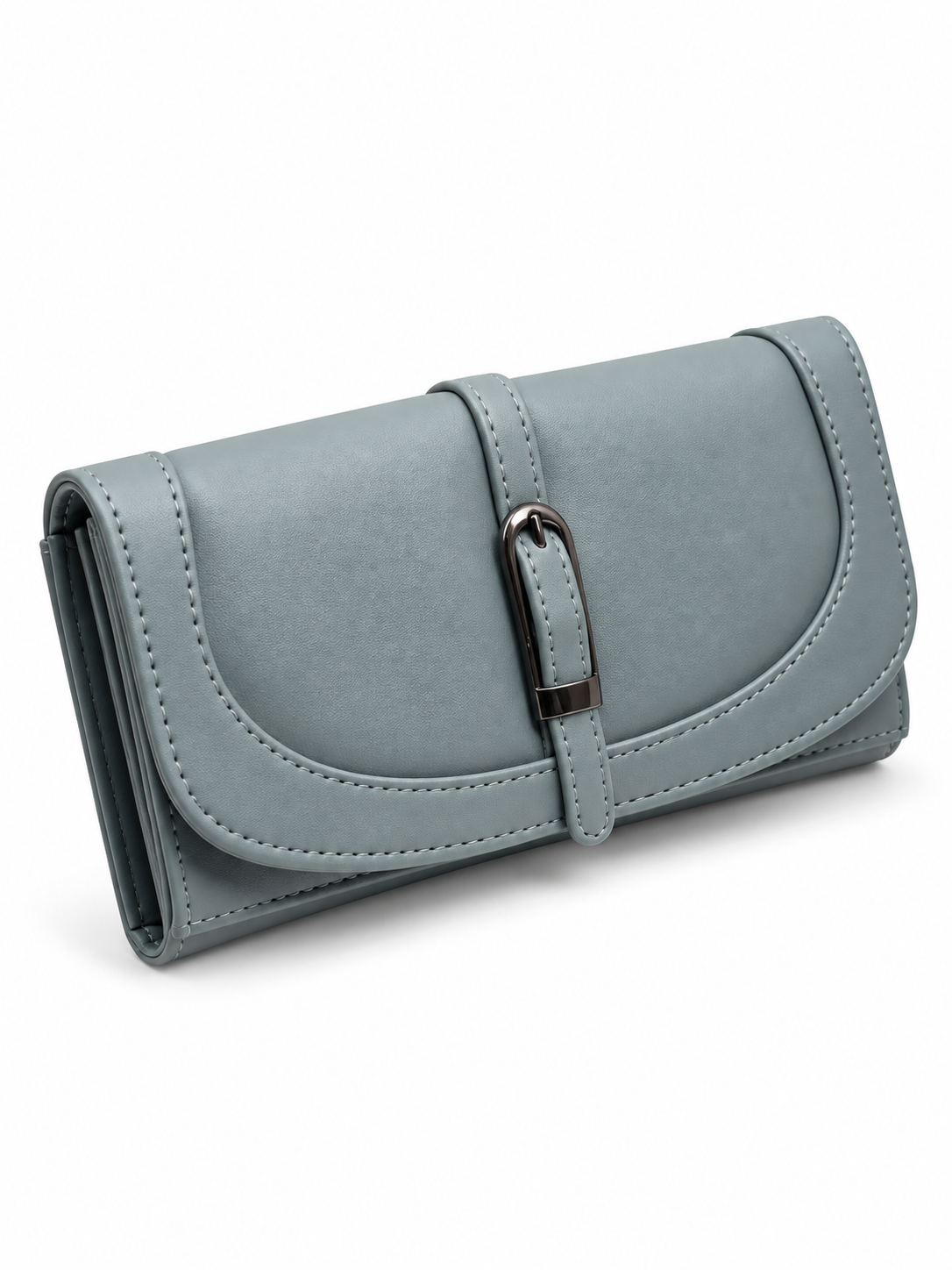 Women’s Stylish Clutch Wallet with Flap Closure | Elegant PU Leather Long Wallet for Women | Multiple Compartments & Card Holder |