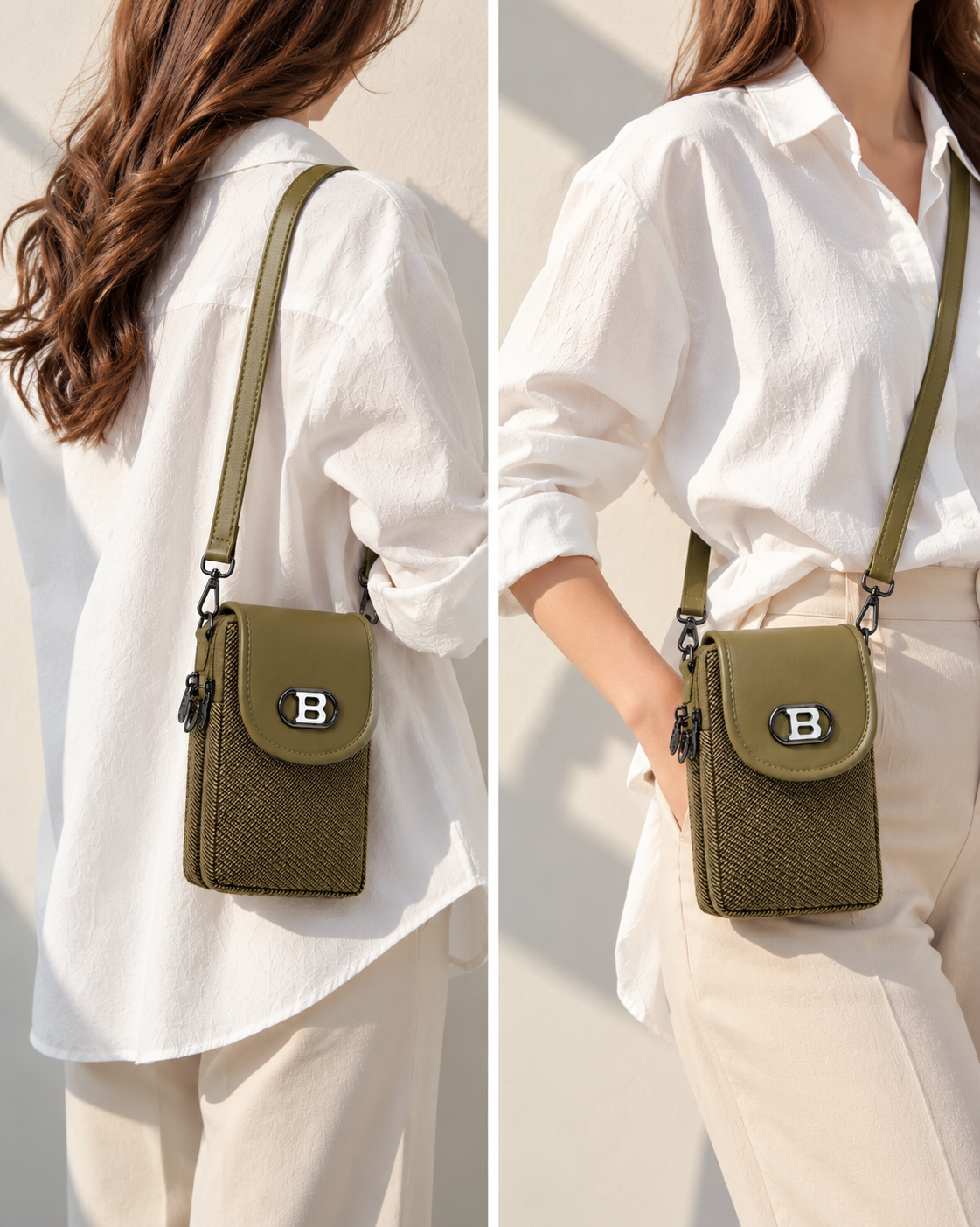 Women’s Mobile Slim Sling Bag for Smartphone | Compact Crossbody Bag with Adjustable Strap | Stylish Mini Mobile Phone Bag for Travel, Shopping & Daily Use