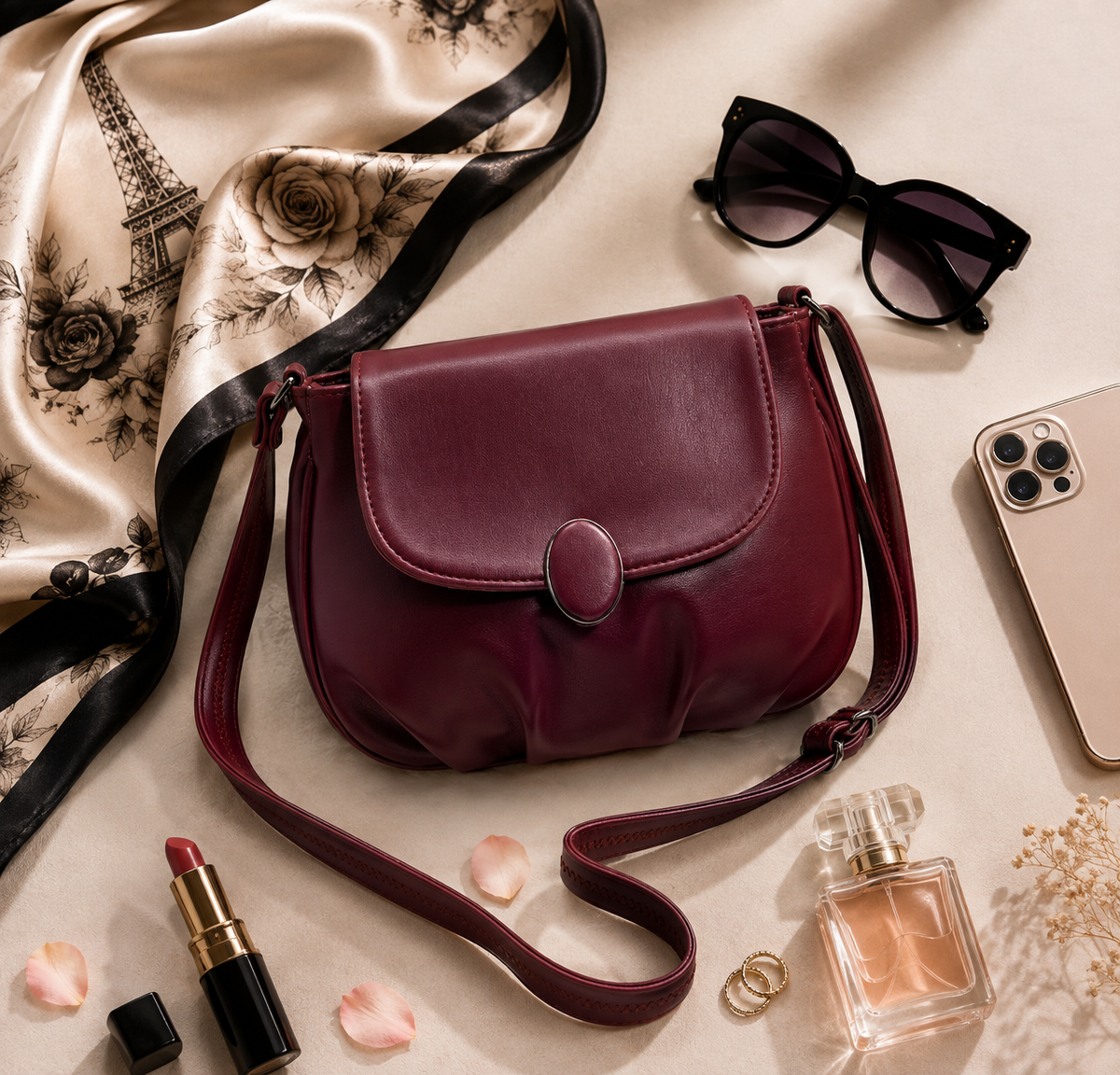 Women’s Sling Handbag | Stylish Crossbody Shoulder Bag for Women | Trendy Casual & Party Purse