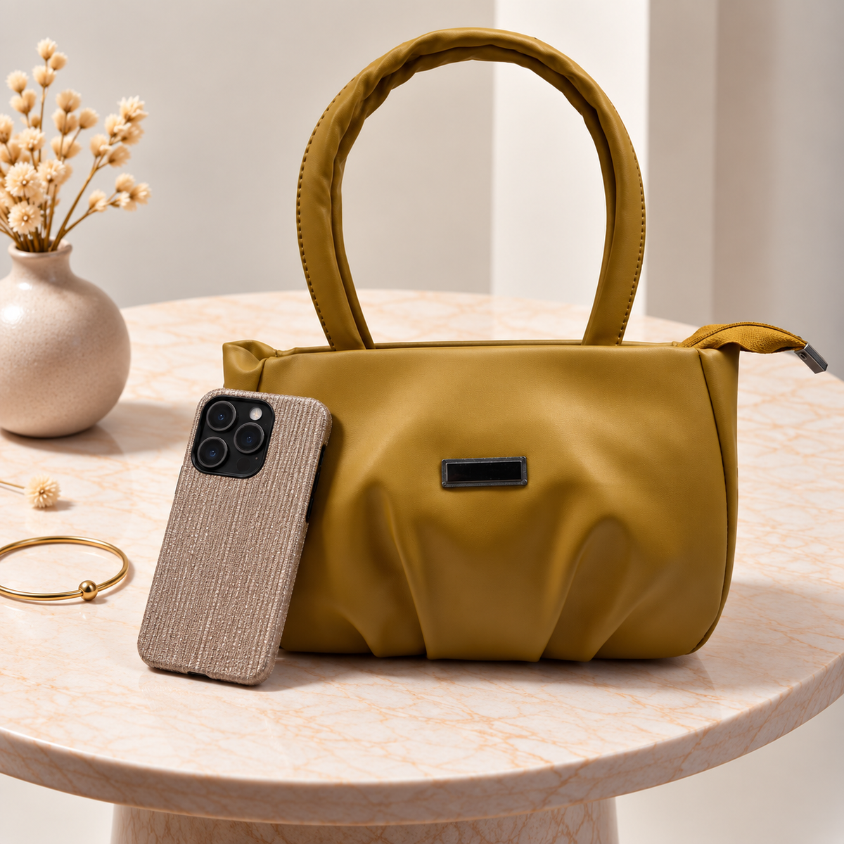 Women’s Stylish Handbag | Premium PU Leather Tote Bag | Spacious Shoulder & Hand Bag