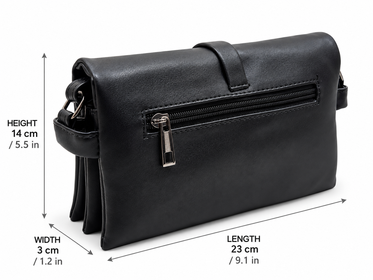 BATUTA Women's Sling Bag for Girls, Stylish Crossbody Shoulder Bag with Flap Closure, Adjustable Strap & Elegant Design