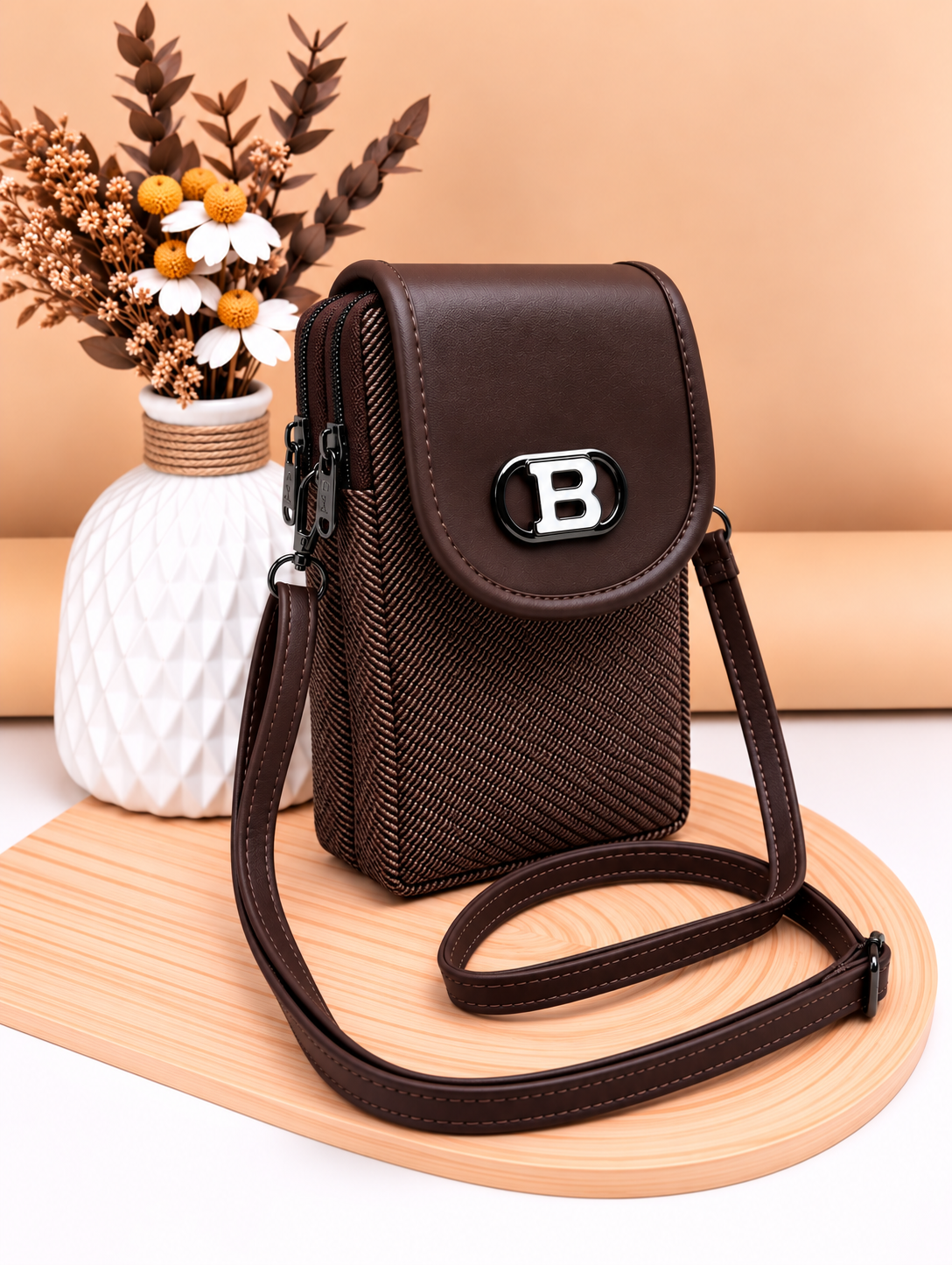 Women’s Mobile Slim Sling Bag for Smartphone | Compact Crossbody Bag with Adjustable Strap | Stylish Mini Mobile Phone Bag for Travel, Shopping & Daily Use