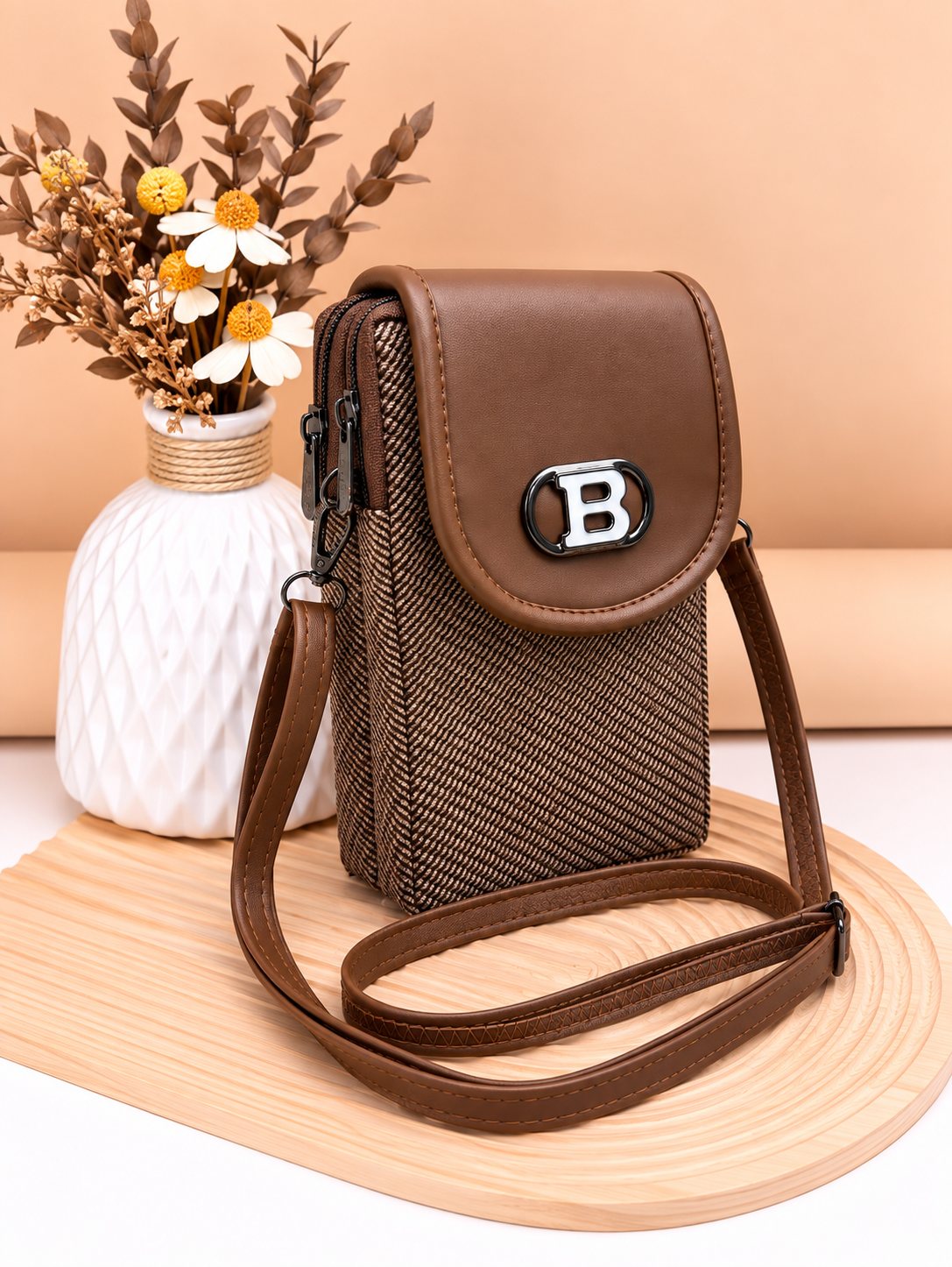 Women’s Mobile Slim Sling Bag for Smartphone | Compact Crossbody Bag with Adjustable Strap | Stylish Mini Mobile Phone Bag for Travel, Shopping & Daily Use