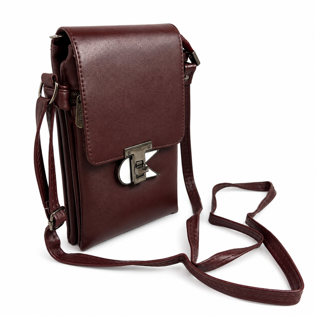 Women’s Stylish Sling Bag | Premium Faux Leather Crossbody Bag for Women | Compact Shoulder Bag with Adjustable Strap, Front Flap & Secure Closure