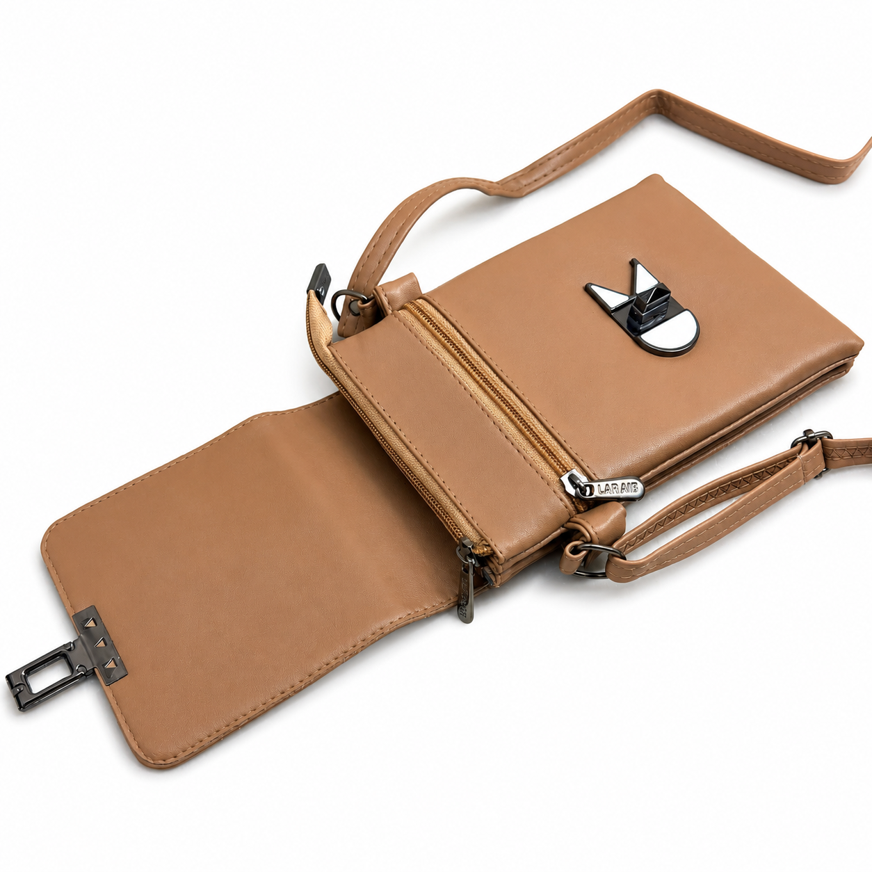 Women’s Stylish Sling Bag | Premium Faux Leather Crossbody Bag for Women | Compact Shoulder Bag with Adjustable Strap, Front Flap & Secure Closure