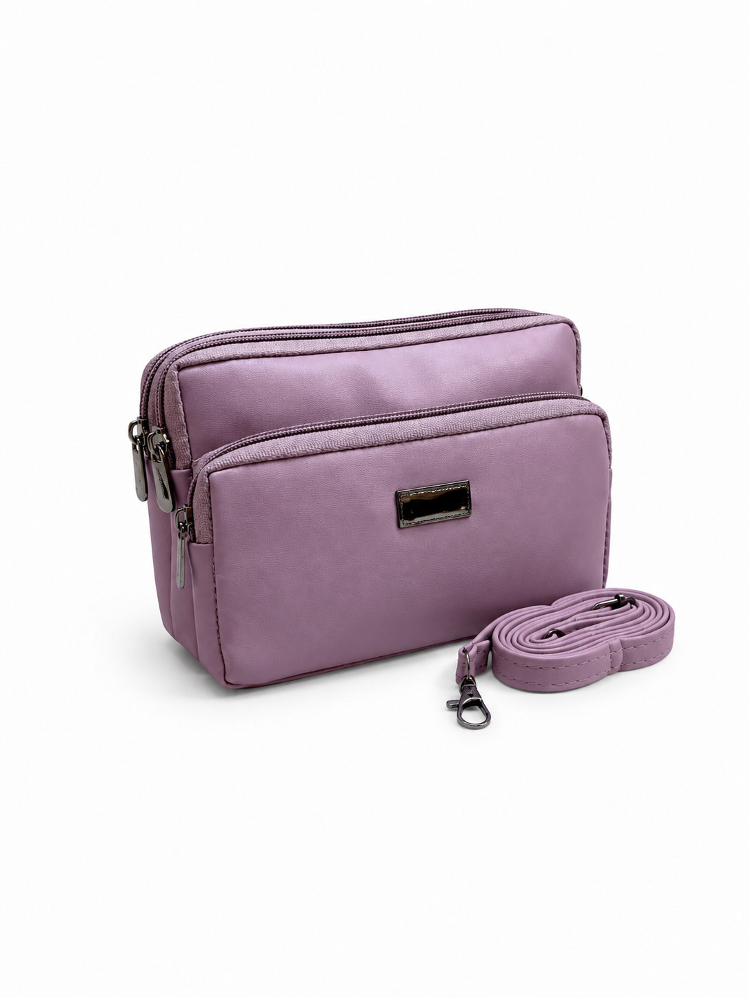 Women's Premium Crossbody Sling Bag | Triple Zip | Spacious Everyday Shoulder Bag