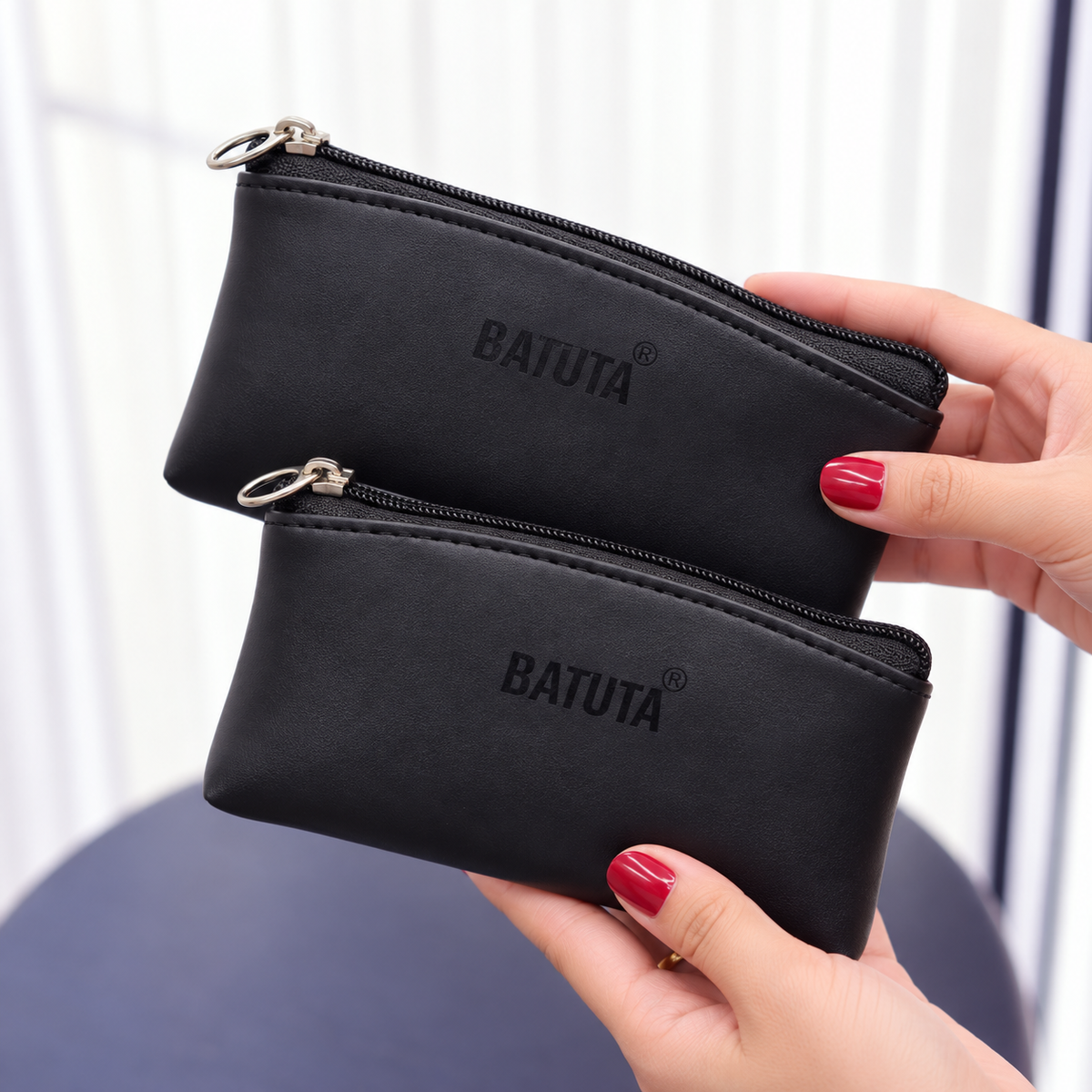 BATUTA Women Wallet Set of 2 | Small & Large Ladies Wallet | Zipper Wallet for Women | Multipurpose Wallet for Cash, Cards & Essentials