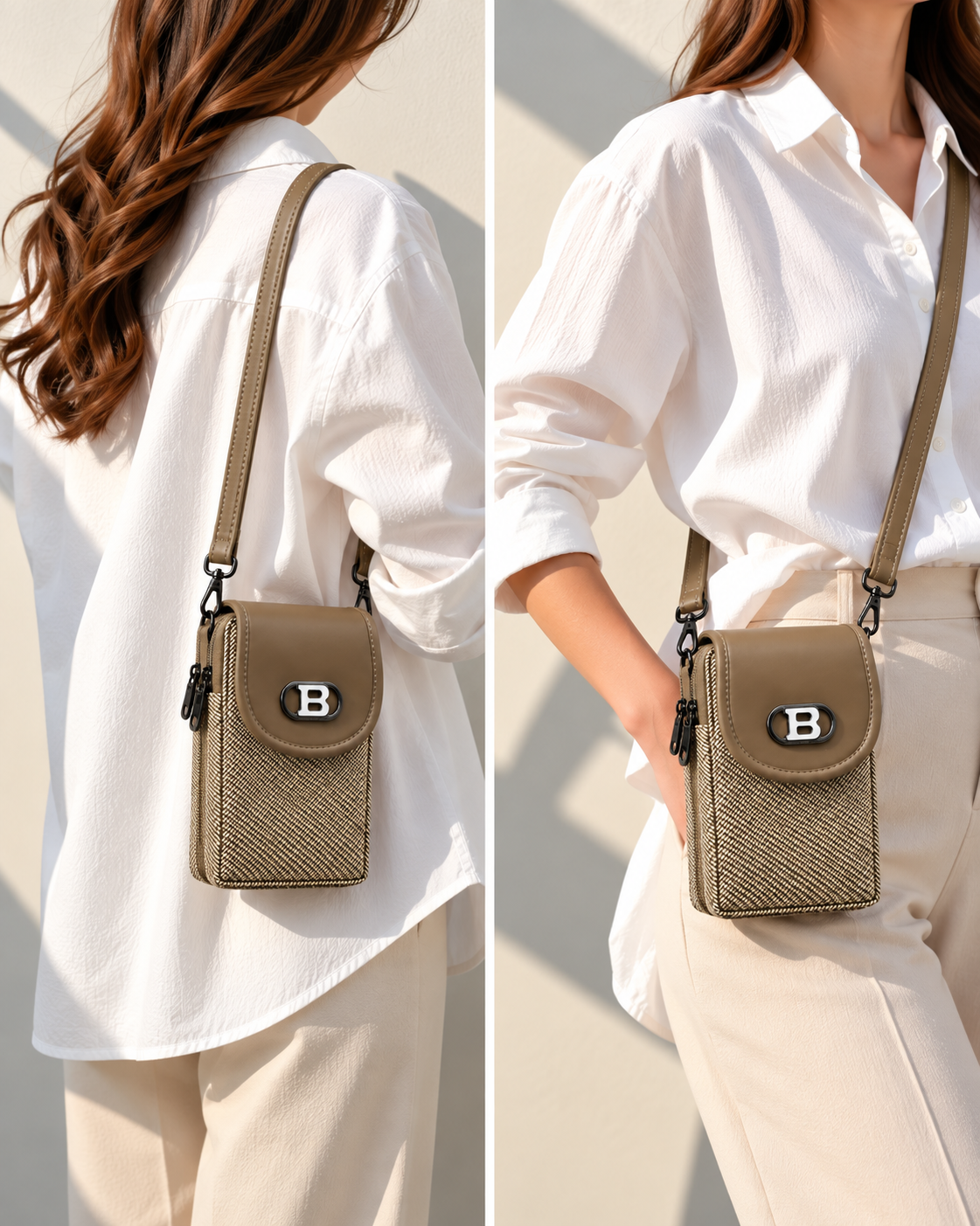 Women’s Mobile Slim Sling Bag for Smartphone | Compact Crossbody Bag with Adjustable Strap | Stylish Mini Mobile Phone Bag for Travel, Shopping & Daily Use