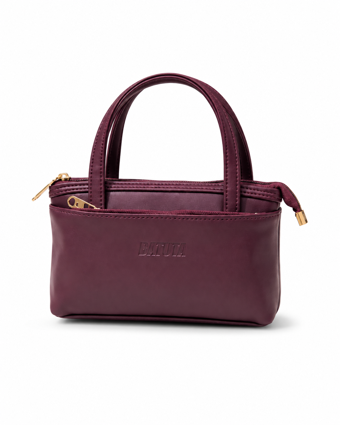 Women’s Premium PU Leather Handbag | Triple Zip Tote Bag | Stylish Mini Handy Purse for Daily Use