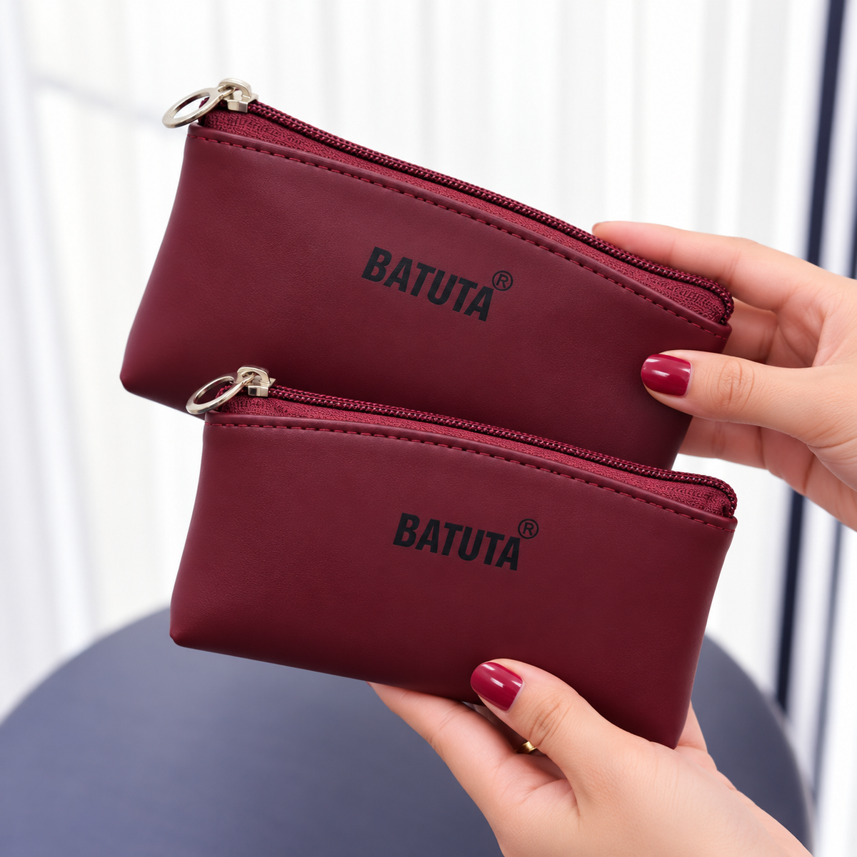 BATUTA Women Wallet Set of 2 | Small & Large Ladies Wallet | Zipper Wallet for Women | Multipurpose Wallet for Cash, Cards & Essentials